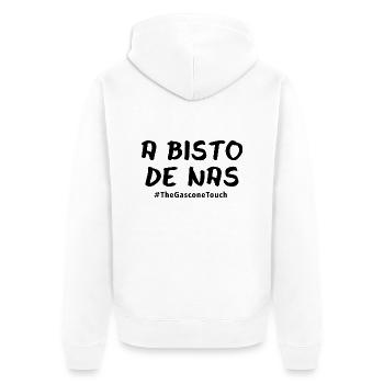 A bisto de nas ! - Veste à capuche bio Premium Unisexe - blanc - Dos - Thijin (182cm)