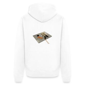 Sushi - Veste à capuche bio Premium Unisexe - blanc - Dos - Thijin (182cm)