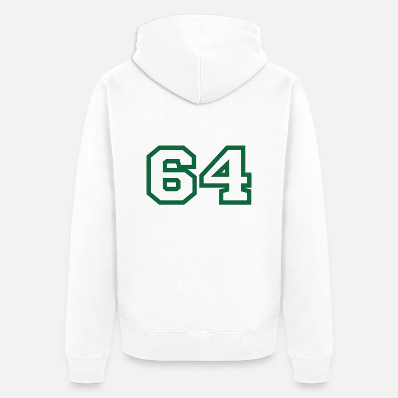 Numéro 64 sport - Veste à capuche bio Premium Unisexe - blanc