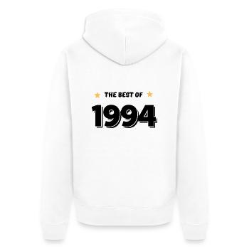 Das Beste aus 1994 - Unisex Premium Bio Zip Hoodie - Weiß - Hinten - Thijin (182cm)