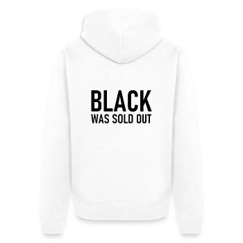 Black was sold out - Schwarz war ausverkauft - Unisex Premium Organic Zip Hoodie - white - Back - Thijin (182cm)