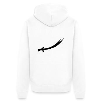 Hz Ali Kilinc - Unisex Premium Organic Zip Hoodie - white - Back - Thijin (182cm)