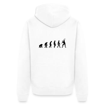 L évolution de squash - Veste à capuche bio Premium Unisexe - blanc - Dos - Thijin (182cm)