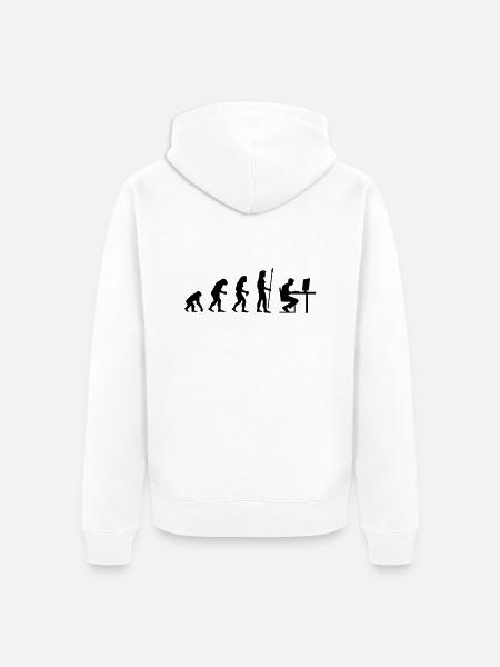 evolution_pc_gamer2 - Unisex Premium Bio Zip Hoodie - Weiß