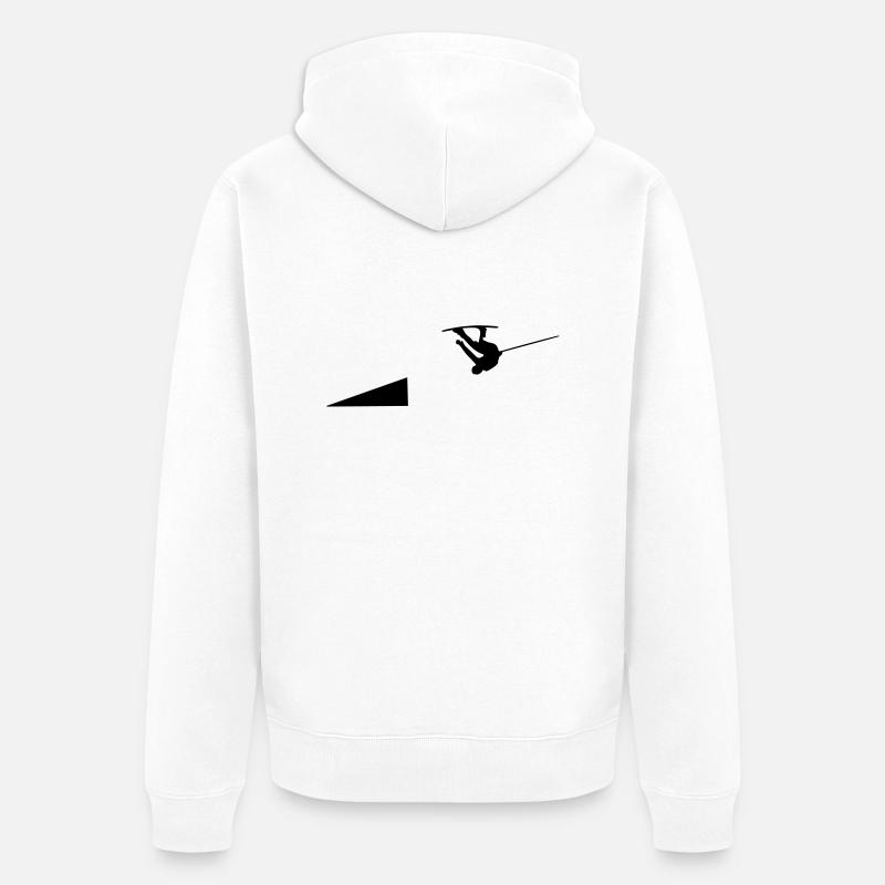 Wakeboarder/Wakeboard kicker summer 2012 - Veste à capuche bio Premium Unisexe - blanc