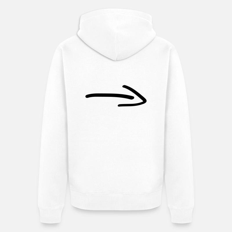 pfeil - Veste à capuche bio Premium Unisexe - blanc