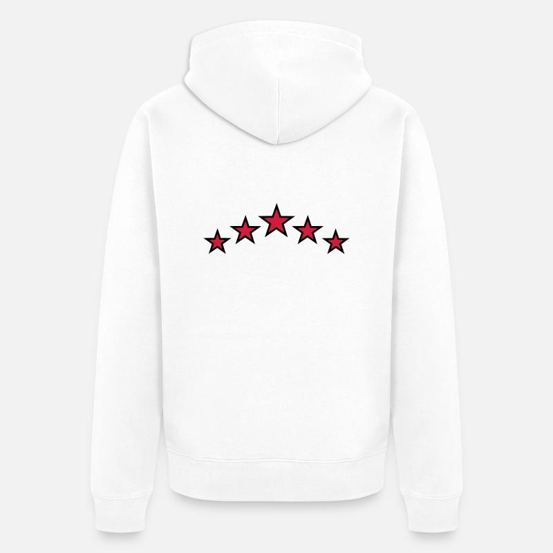 Etoiles - Veste à capuche bio Premium Unisexe - blanc