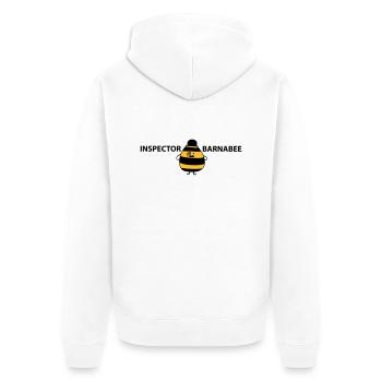 Inspector Barnabee - Unisex Premium Organic Zip Hoodie - white - Back - Thijin (182cm)