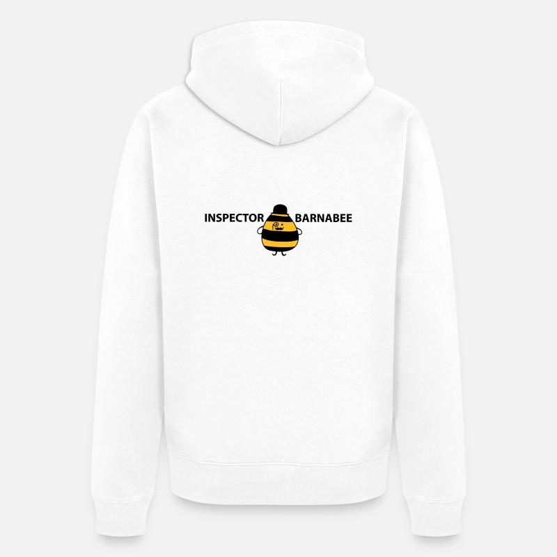 Inspector Barnabee - Veste à capuche bio Premium Unisexe - blanc