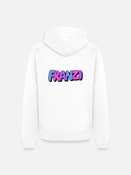 Franzi - Unisex Premium Bio Zip Hoodie - Weiß