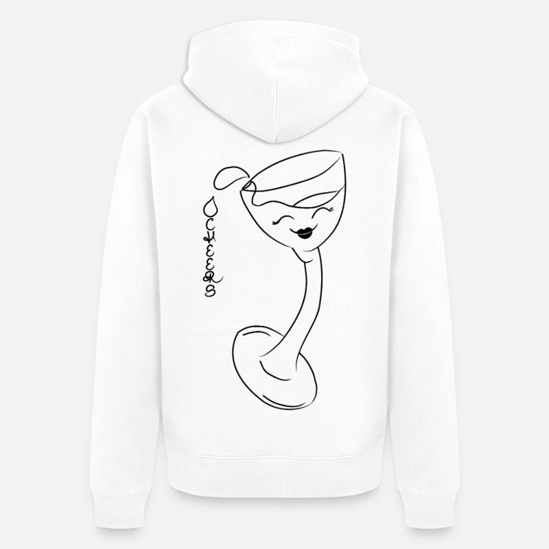 Santé ! - Veste à capuche bio Premium Unisexe - blanc