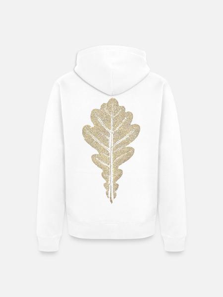 Eichenblatt - Unisex Premium Bio Zip Hoodie - Weiß