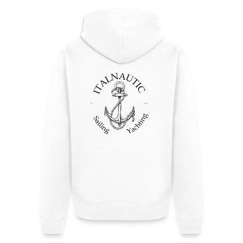 ITALNAUTIC sailing & yachting club 1986 - Unisex Premium Bio Zip Hoodie - Weiß - Hinten - Thijin (182cm)