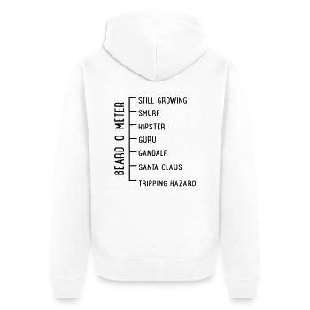 Bart - Veste à capuche bio Premium Unisexe - blanc - Dos - Thijin (182cm)