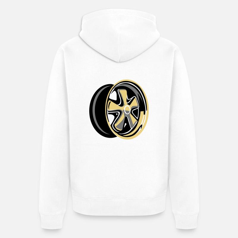 Fuchsfelge - Veste à capuche bio Premium Unisexe - blanc