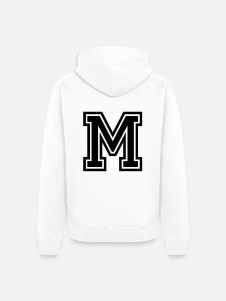 M - Unisex Premium Bio Zip Hoodie - Weiß
