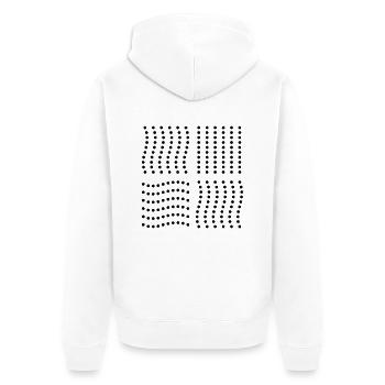 The Fifth Element - Unisex Premium Bio Zip Hoodie - Weiß - Hinten - Thijin (182cm)