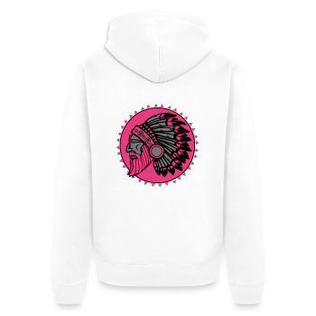 Beard indian - Veste à capuche bio Premium Unisexe - blanc - Dos - Thijin (182cm)
