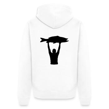 Trophée de pêche - Veste à capuche bio Premium Unisexe - blanc - Dos - Thijin (182cm)