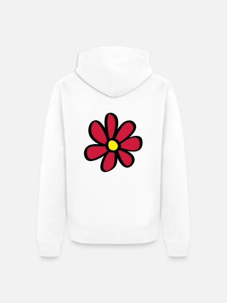 Blume - Unisex Premium Organic Zip Hoodie - white