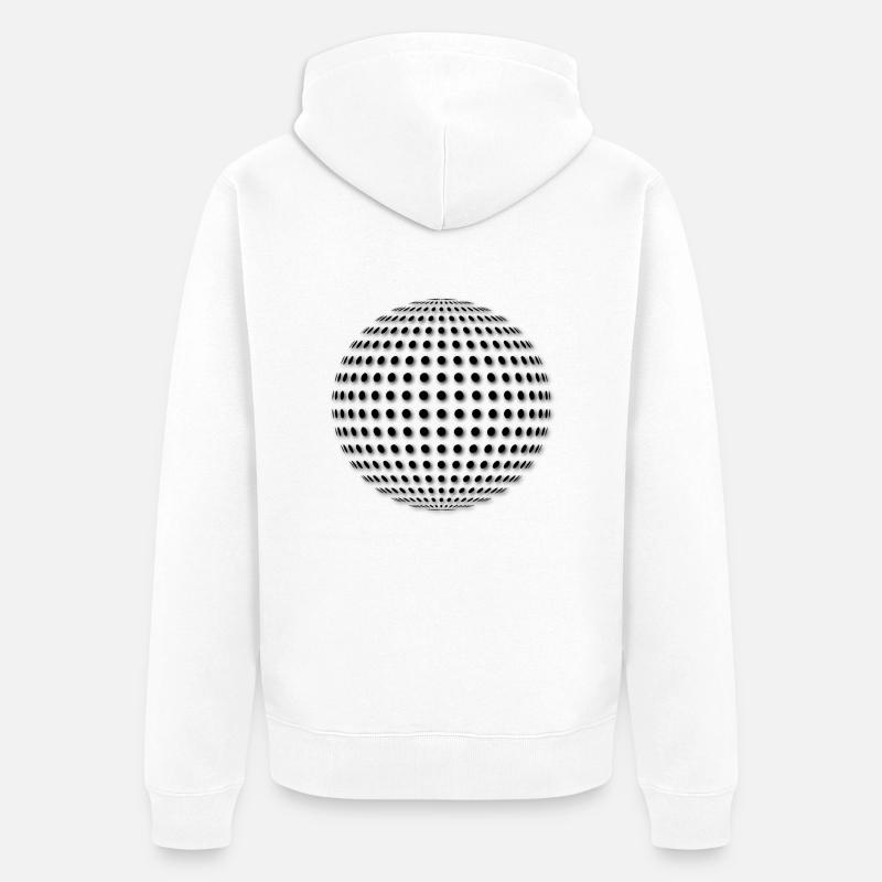 boule de disco - Veste à capuche bio Premium Unisexe - blanc