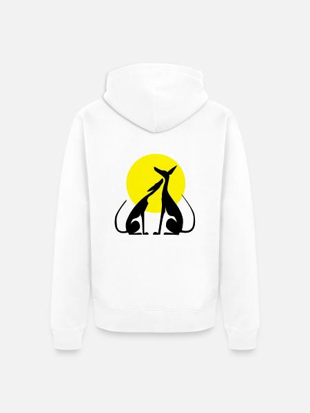 Be mine! - Unisex Premium Bio Zip Hoodie - Weiß