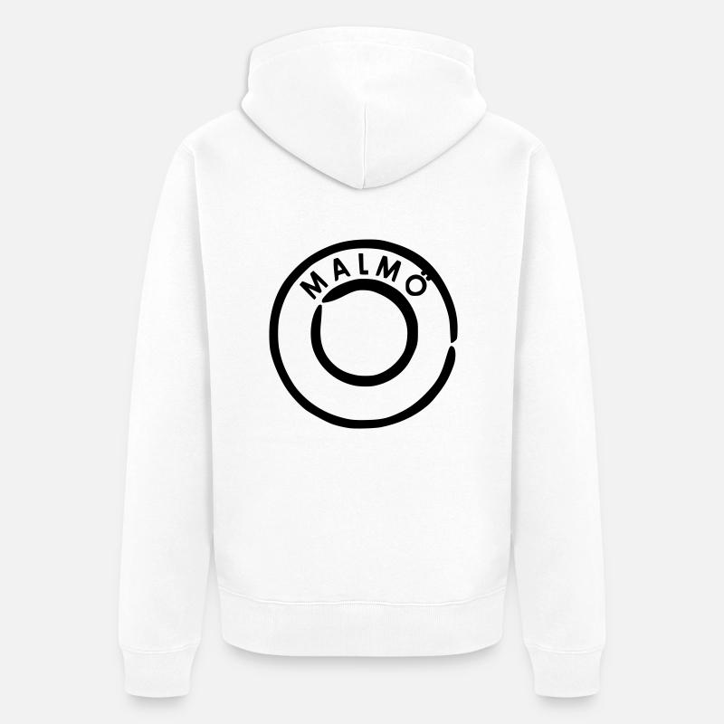 Malmö - Veste à capuche bio Premium Unisexe - blanc
