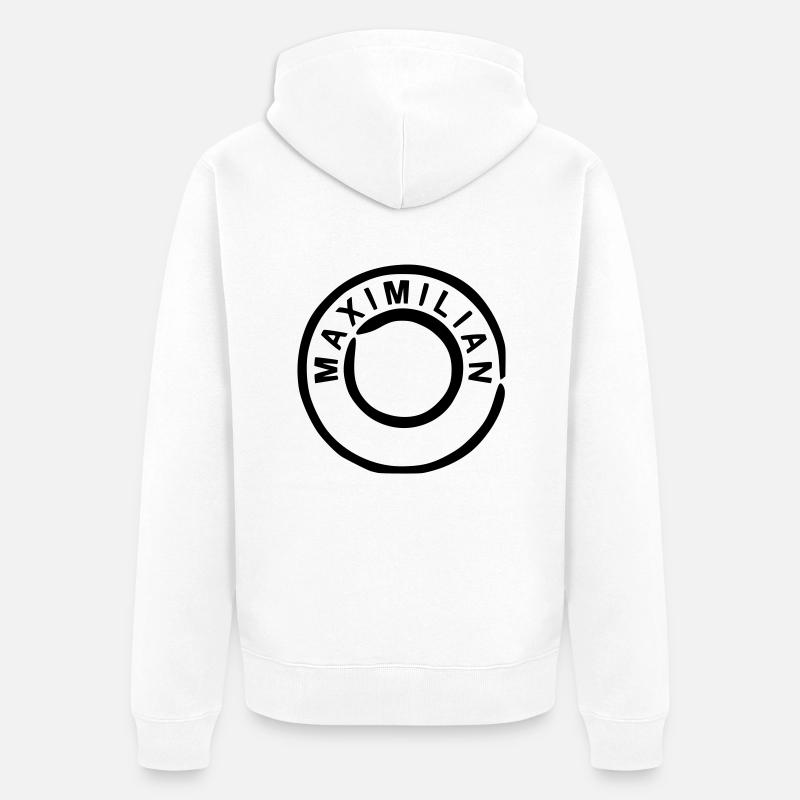 Maximilian - Veste à capuche bio Premium Unisexe - blanc
