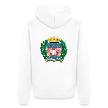 ancien blason de la ville de paris - Veste à capuche bio Premium Unisexe - blanc - Dos - Thijin (182cm)