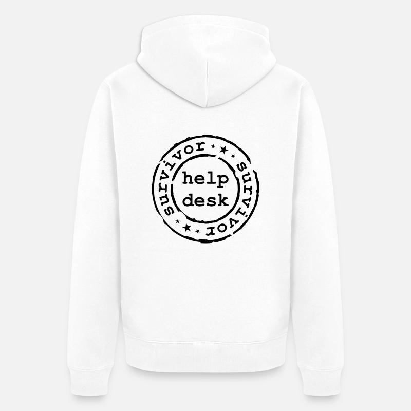 hds2 - Veste à capuche bio Premium Unisexe - blanc
