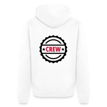 Crew - Veste à capuche bio Premium Unisexe - blanc - Dos - Thijin (182cm)