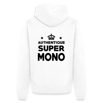 Moniteur / Monitrice / Mono / Formation / Ski - Veste à capuche bio Premium Unisexe - blanc - Dos - Thijin (182cm)
