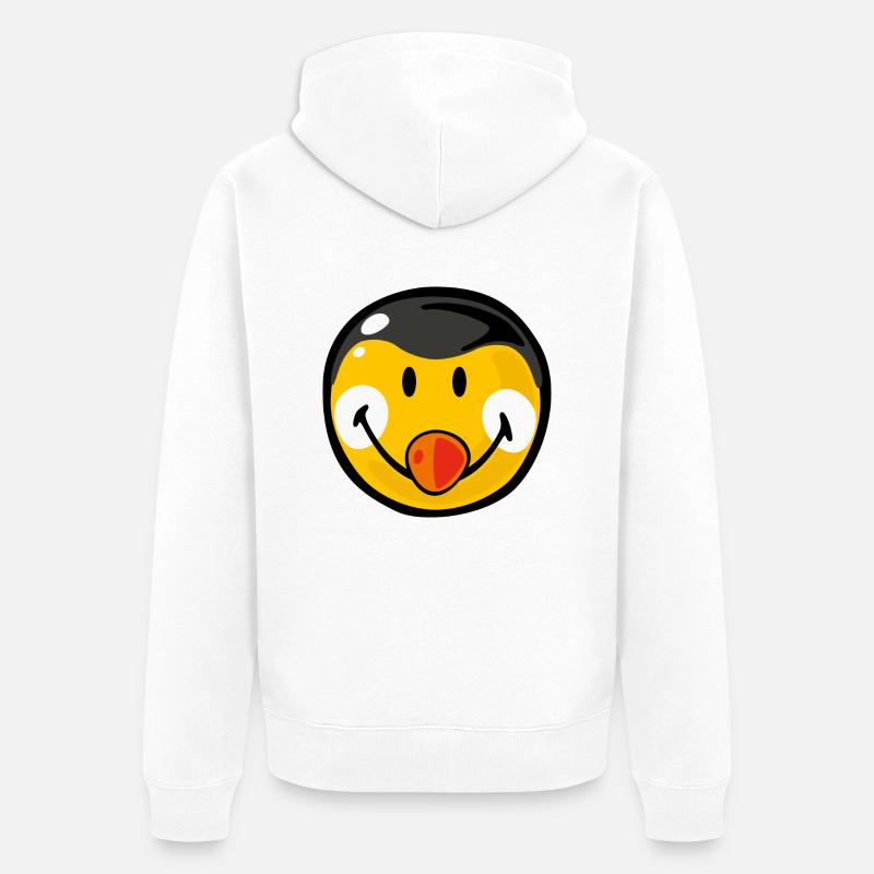 Smiley Penguin - Veste à capuche bio Premium Unisexe - blanc