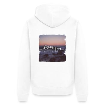 Ocean Lover - Veste à capuche bio Premium Unisexe - blanc - Dos - Thijin (182cm)