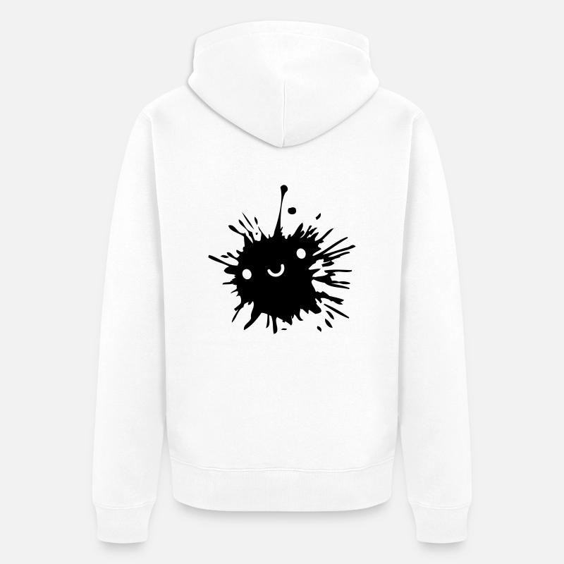 Mignonne taches suesser - Veste à capuche bio Premium Unisexe - blanc