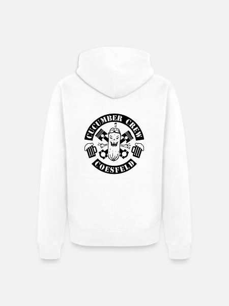 Cucumber Crew Coesfeld schwarz - Unisex Premium Bio Zip Hoodie - Weiß