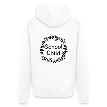 Écolier - Veste à capuche bio Premium Unisexe - blanc - Dos - Thijin (182cm)