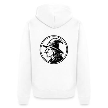 Sorcière - Veste à capuche bio Premium Unisexe - blanc - Dos - Thijin (182cm)