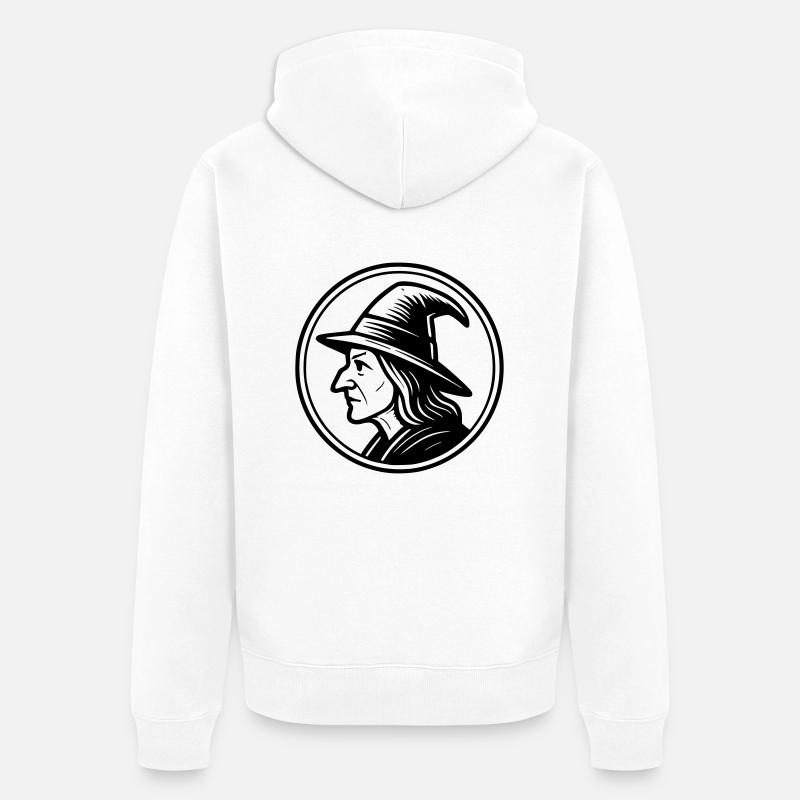 Sorcière - Veste à capuche bio Premium Unisexe - blanc
