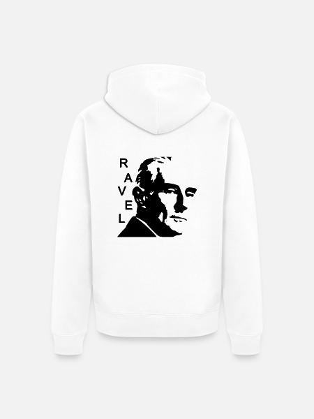 ravel - Veste à capuche bio Premium Unisexe - blanc
