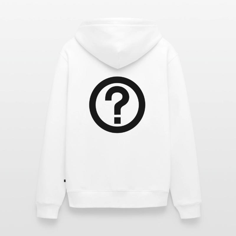 Point d'interrogation,Phrase interrogative Veste à capuche bio Premium Unisexe