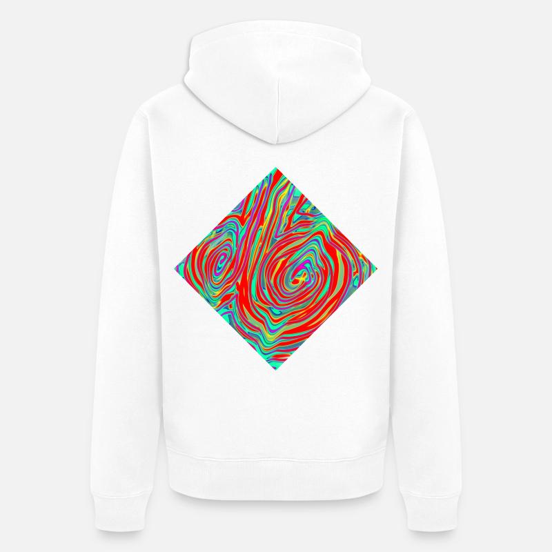 Double Wvertlspiral - Veste à capuche bio Premium Unisexe - blanc