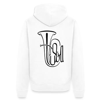 Tuba - Veste à capuche bio Premium Unisexe - blanc - Dos - Thijin (182cm)