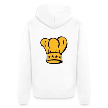 Star Chef - Cuisinier - cuire - chapeau de chef - Veste à capuche bio Premium Unisexe - blanc - Dos - Thijin (182cm)
