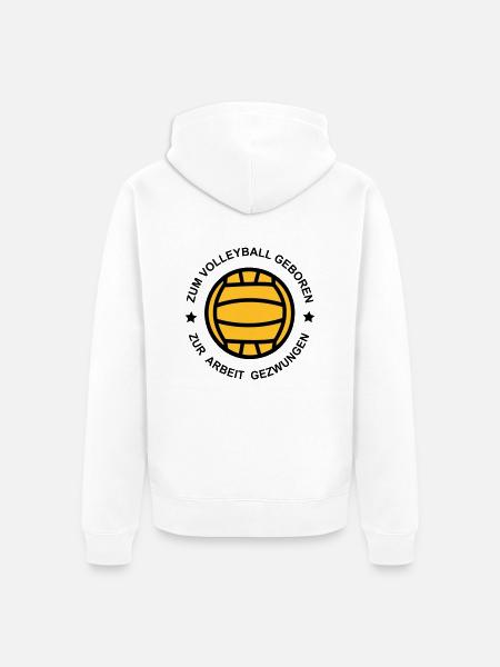 Volleyball - Unisex Premium Bio Zip Hoodie - Weiß
