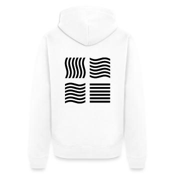 The Fifth Element - Unisex Premium Bio Zip Hoodie - Weiß - Hinten - Thijin (182cm)