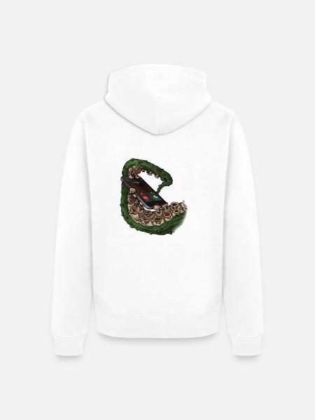 Cthulhu-Call - Unisex Premium Bio Zip Hoodie - Weiß