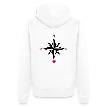 south_heart_072011_a_2c - Veste à capuche bio Premium Unisexe - blanc - Dos - Thijin (182cm)