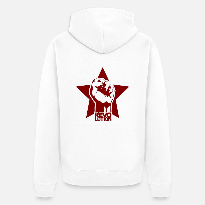 Revolution - Veste à capuche bio Premium Unisexe - blanc
