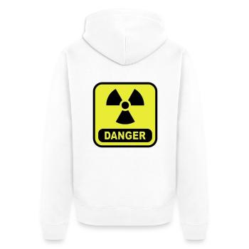 atome de danger - Veste à capuche bio Premium Unisexe - blanc - Dos - Thijin (182cm)